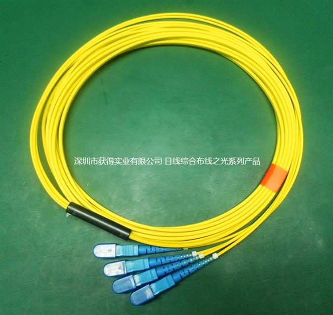 预端接光纤缆 C12-T-MF(10G+)EM-10 MPO-M / LC